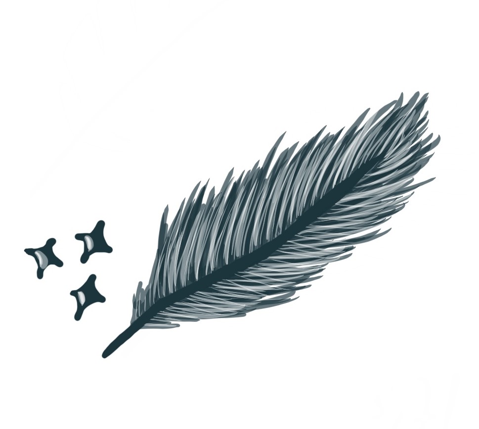 magic feather writing